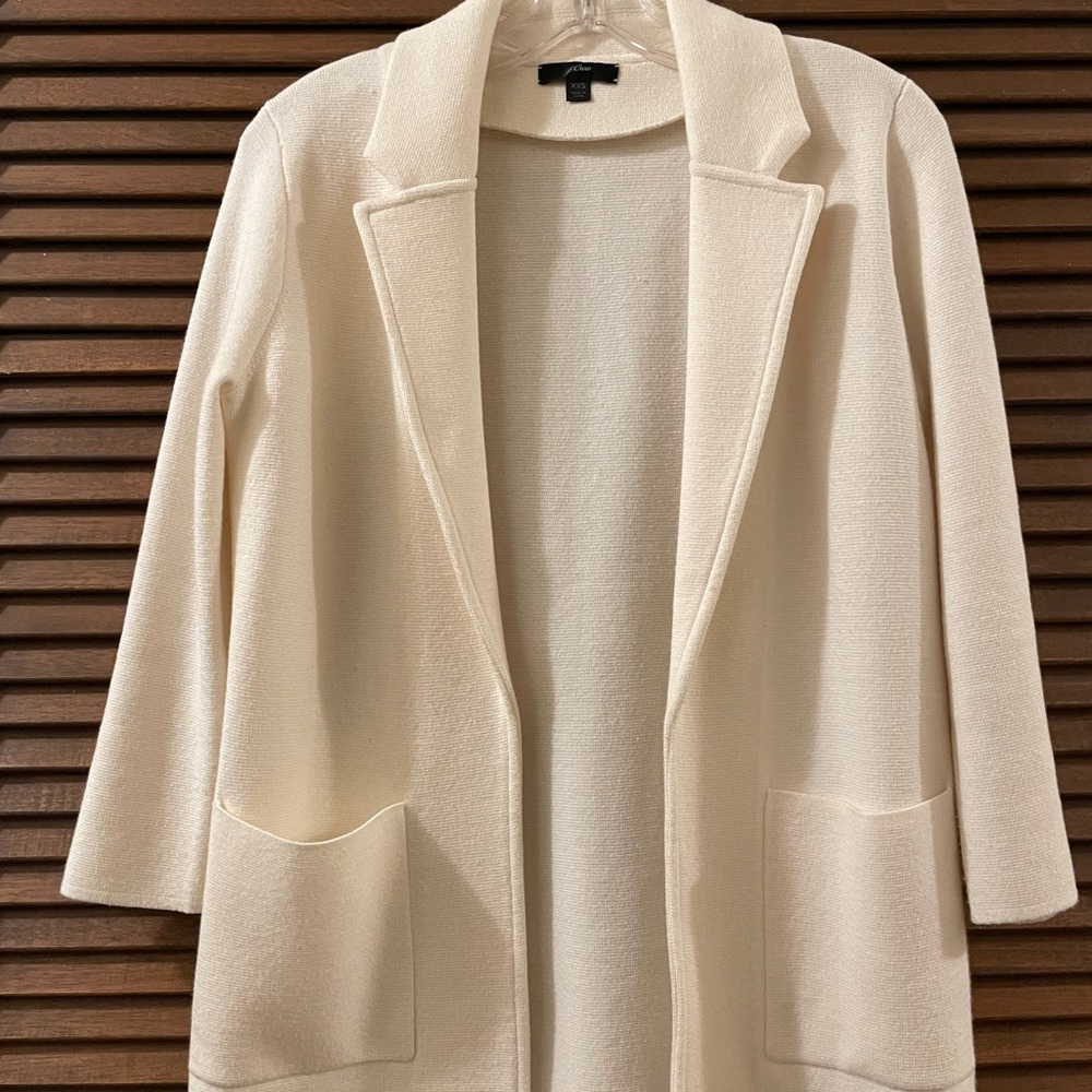 J. Crew Sophie open-front sweater-blazer